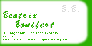 beatrix bonifert business card